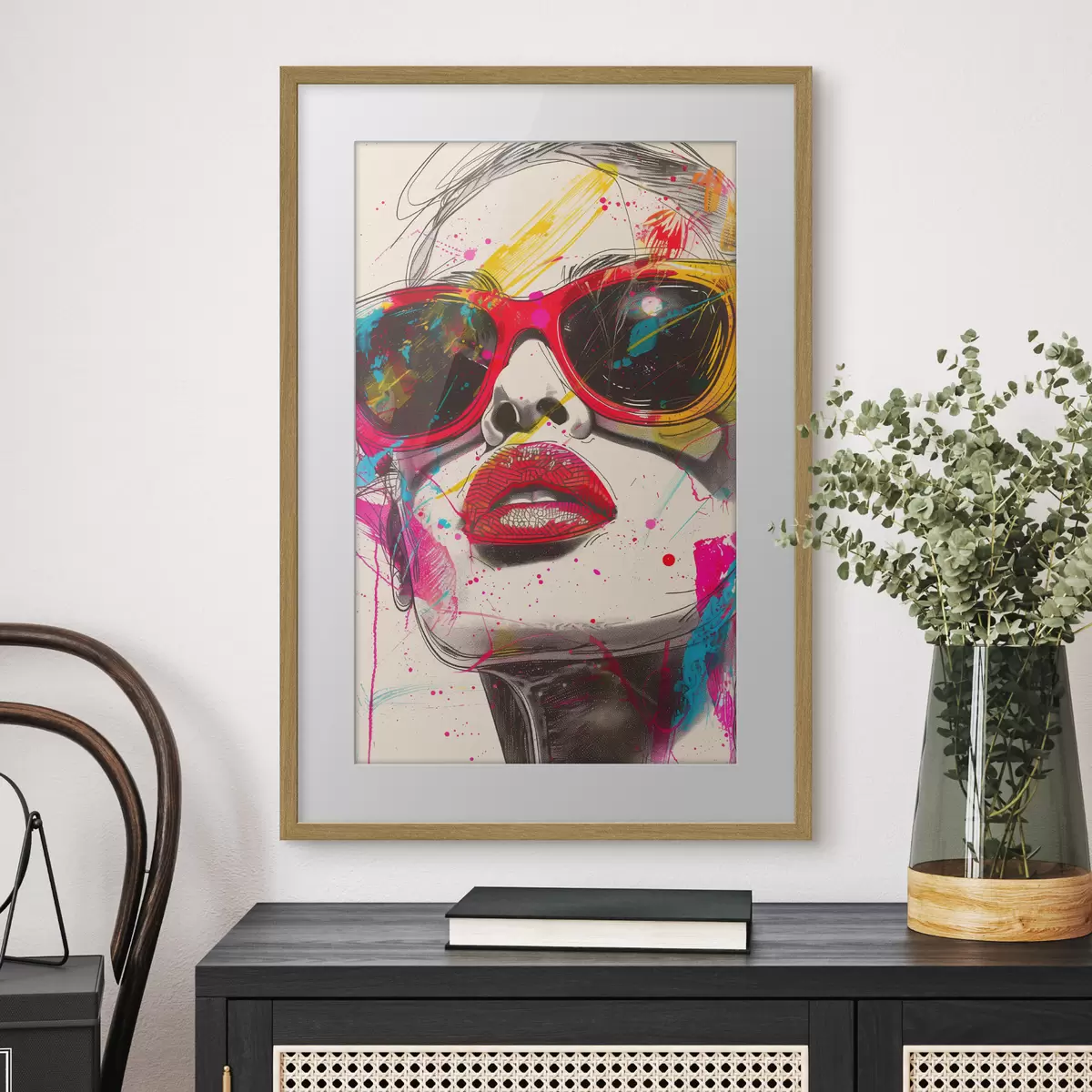 Poster Ragazza con gli occhiali f39204