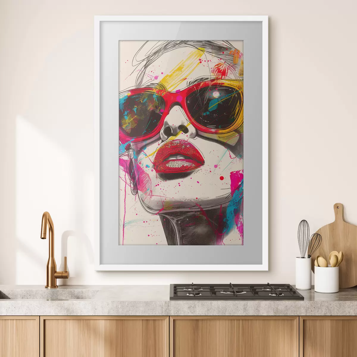 Poster Ragazza con gli occhiali f39204