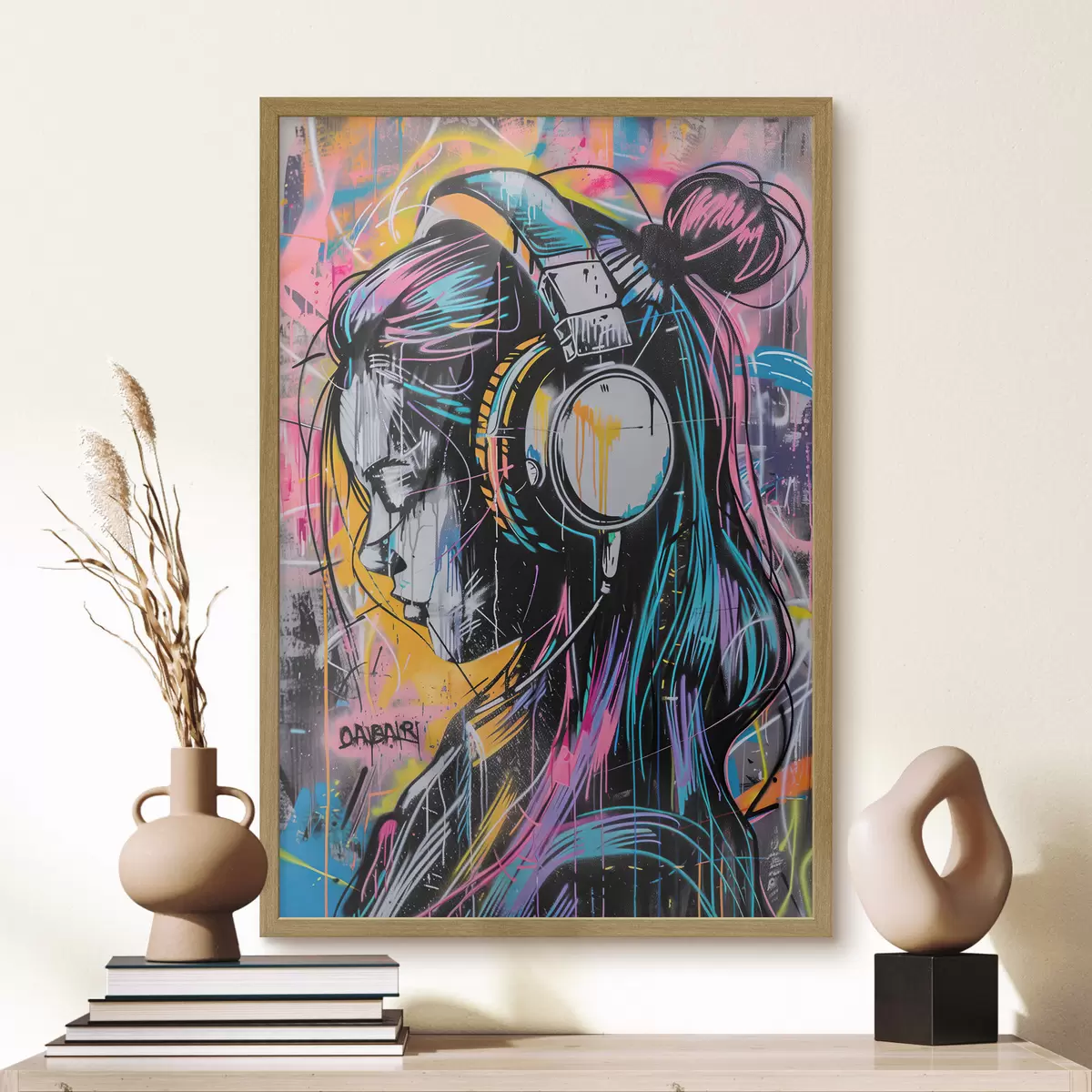 Poster Immersa nella musica f39443