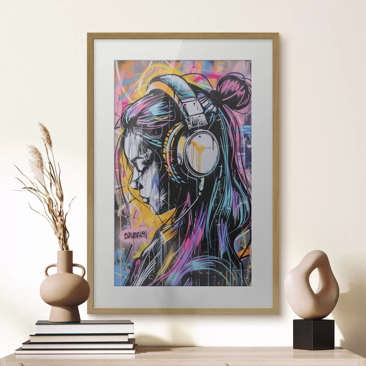 Poster Immersa nella musica f39443