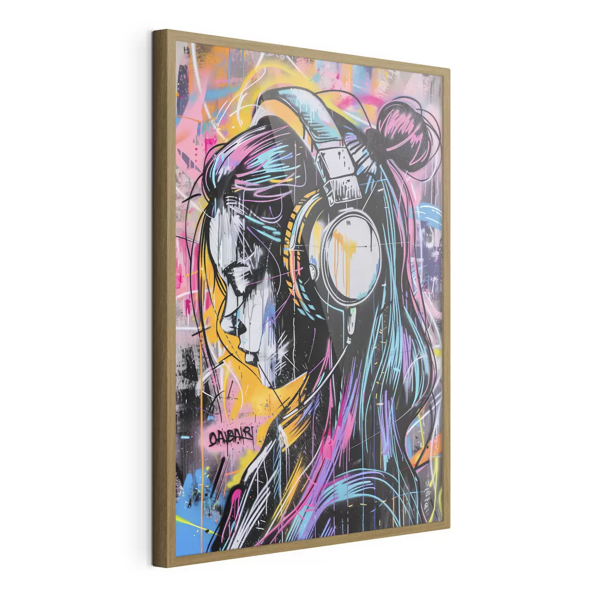 Poster Immersa nella musica f39443