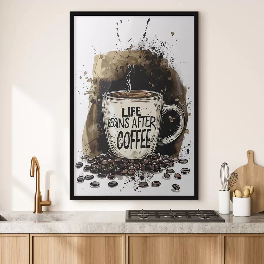 carta da parati Tazza da caffè con iscrizione nr. f39445