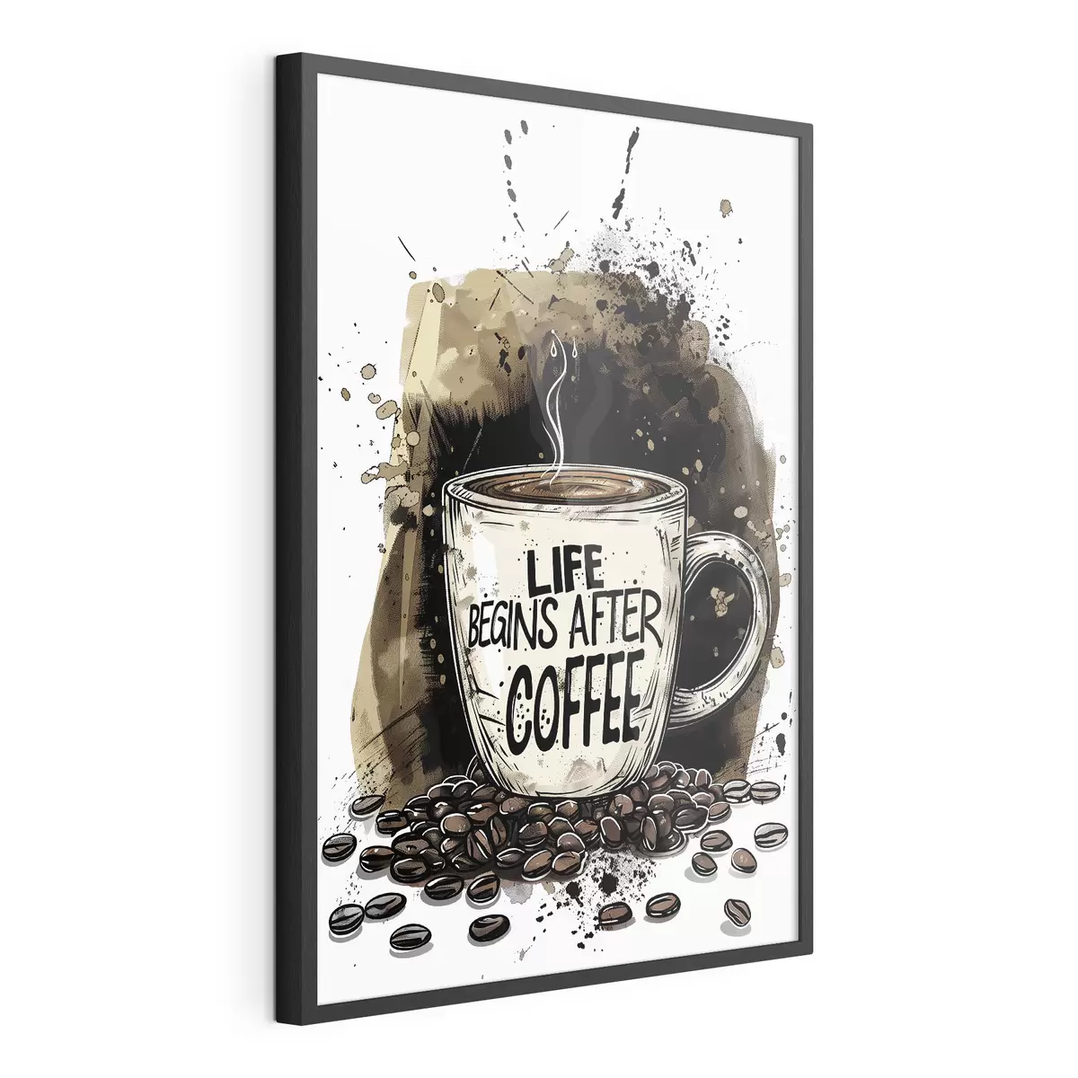Poster Tazza da caffè con iscrizione f39445