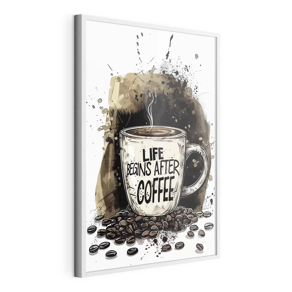 Poster Tazza da caffè con iscrizione f39445