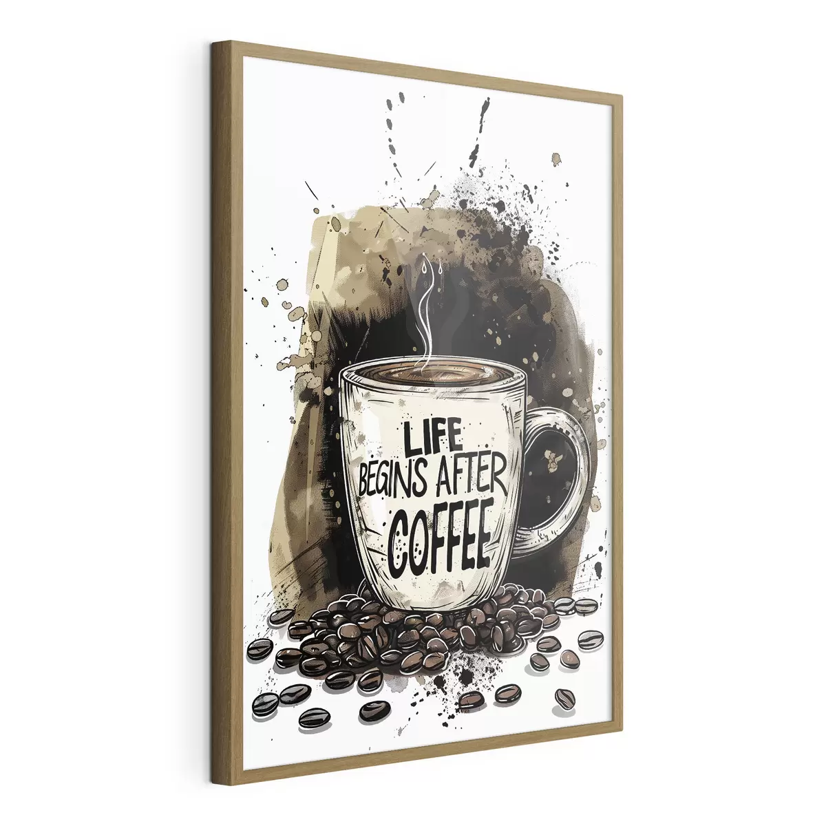 Poster Tazza da caffè con iscrizione f39445