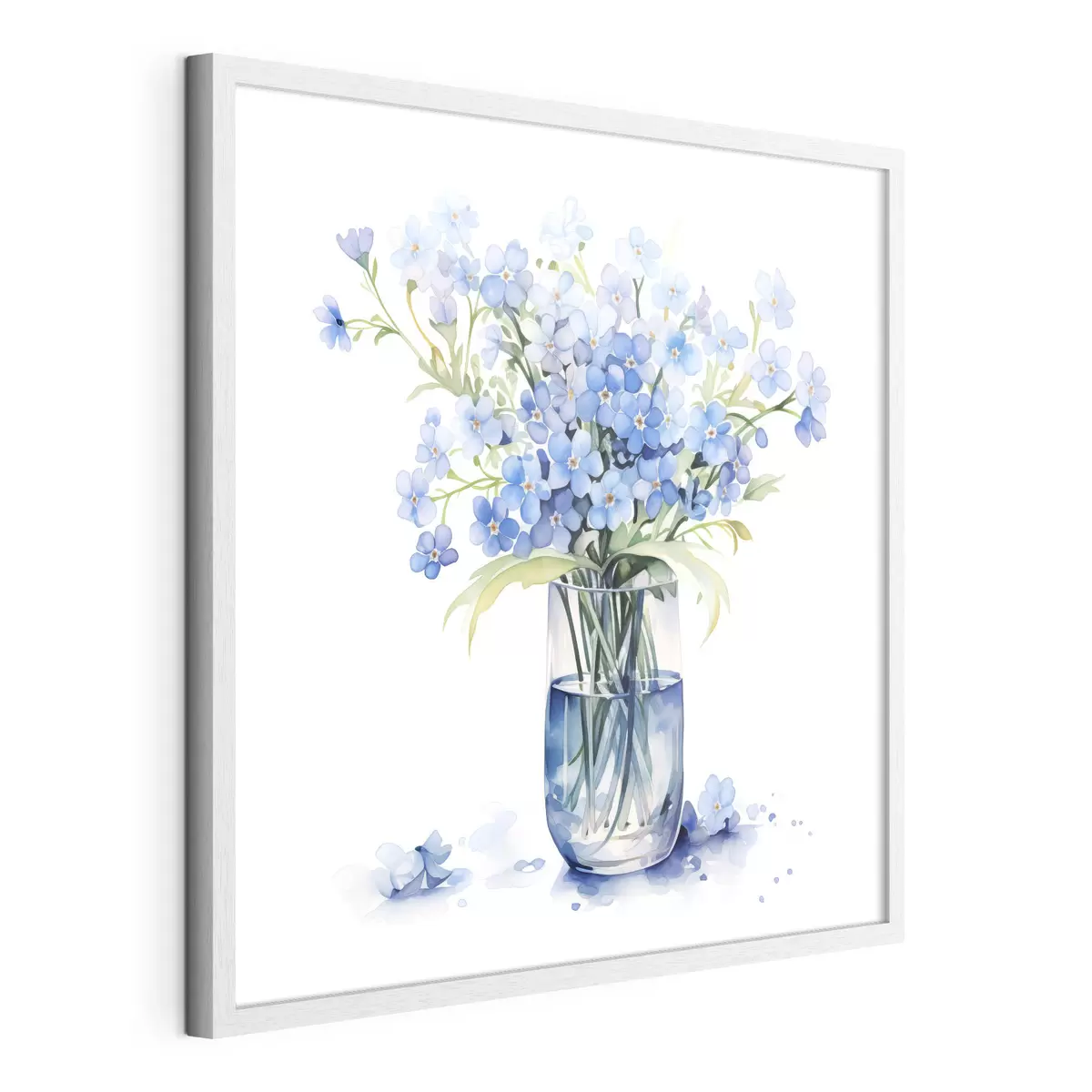 Poster Bouquet blu di auguri f39564