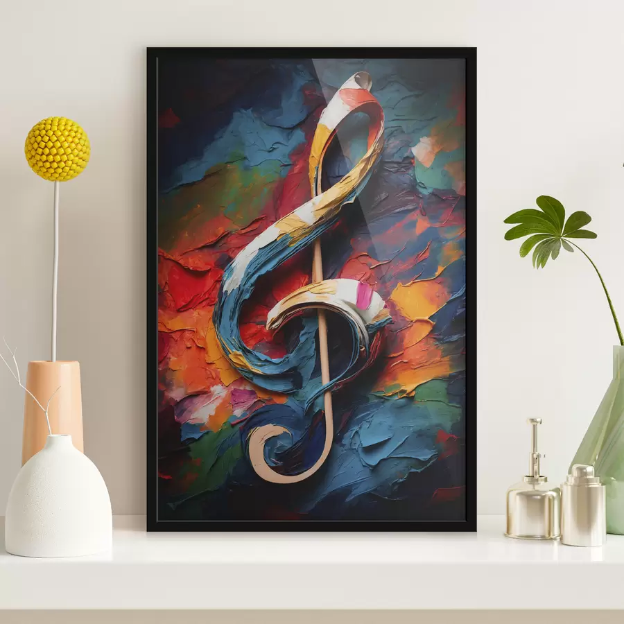 carta da parati Nota sul fondo astratto dell'olio nr. f39373