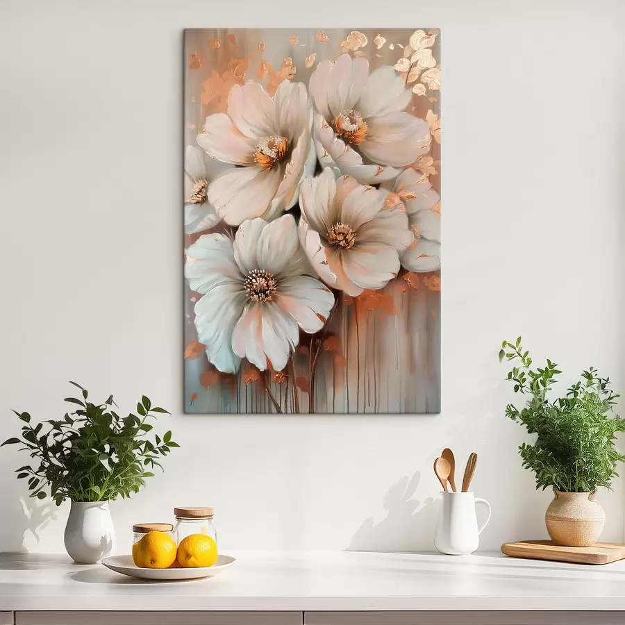 carta da parati fiori bianchi nr. s39551