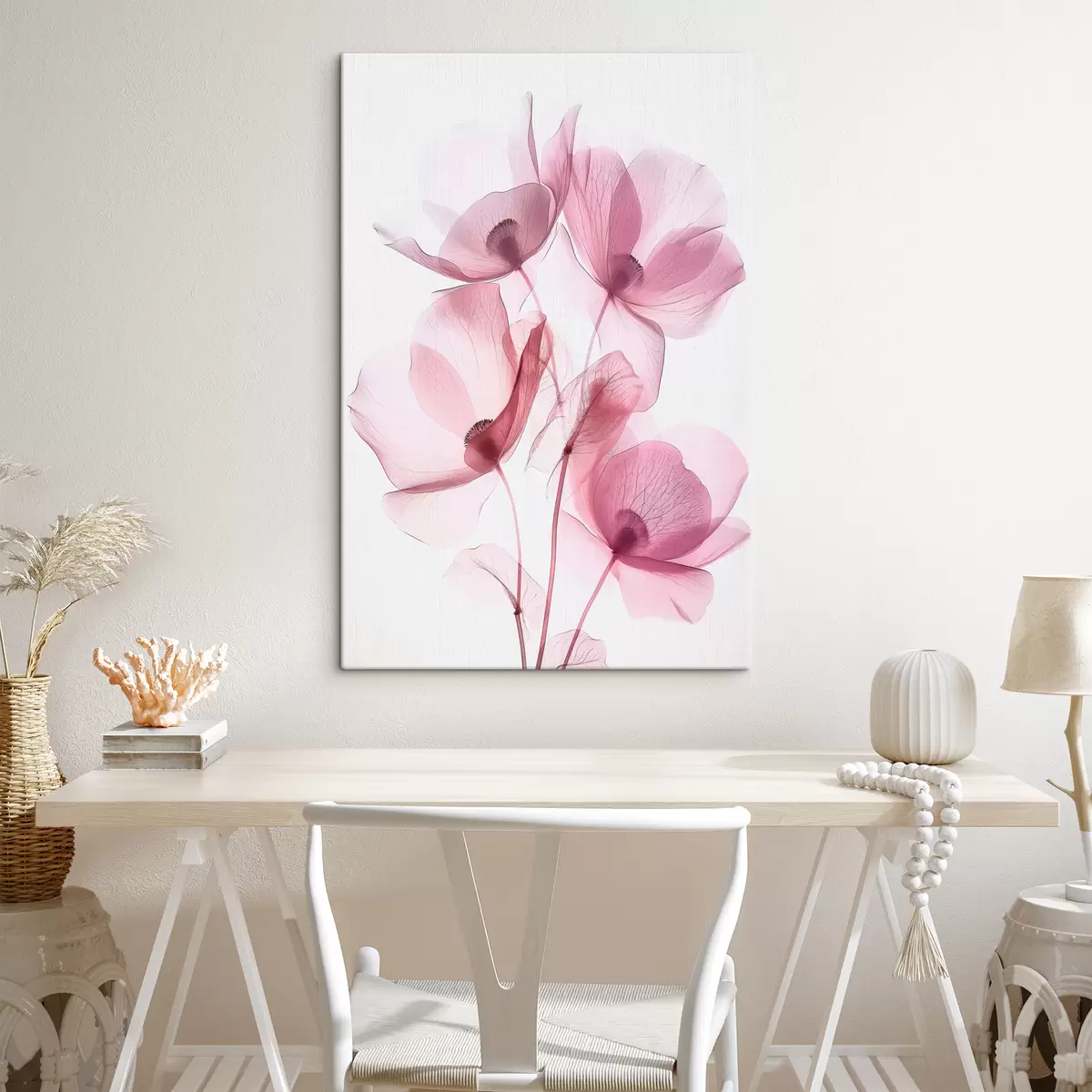 carta da parati Nuova tendenza alla moda dei fiori trasparenti nr. s39575