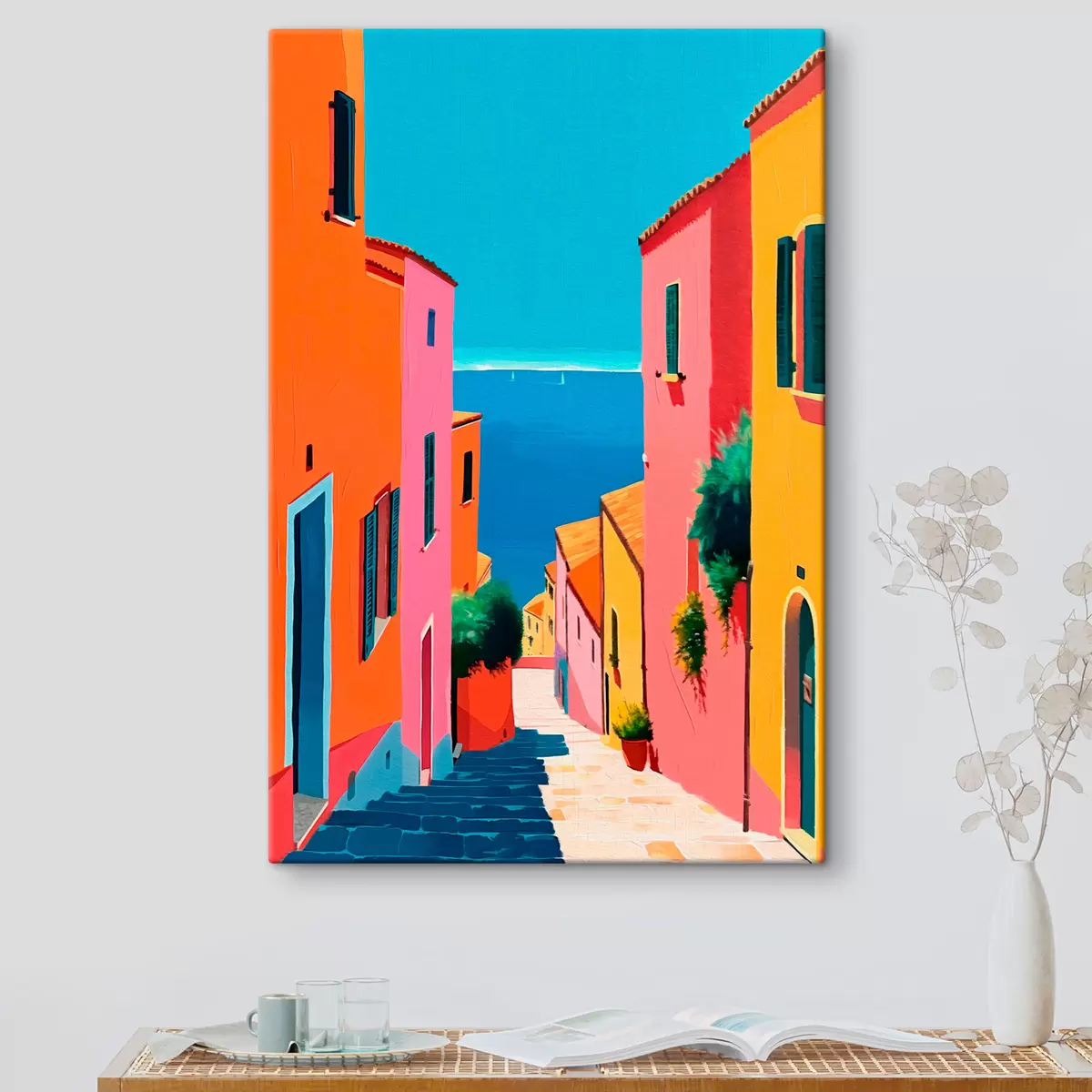 carta da parati Vista mare e strada luminosa nr. s39579