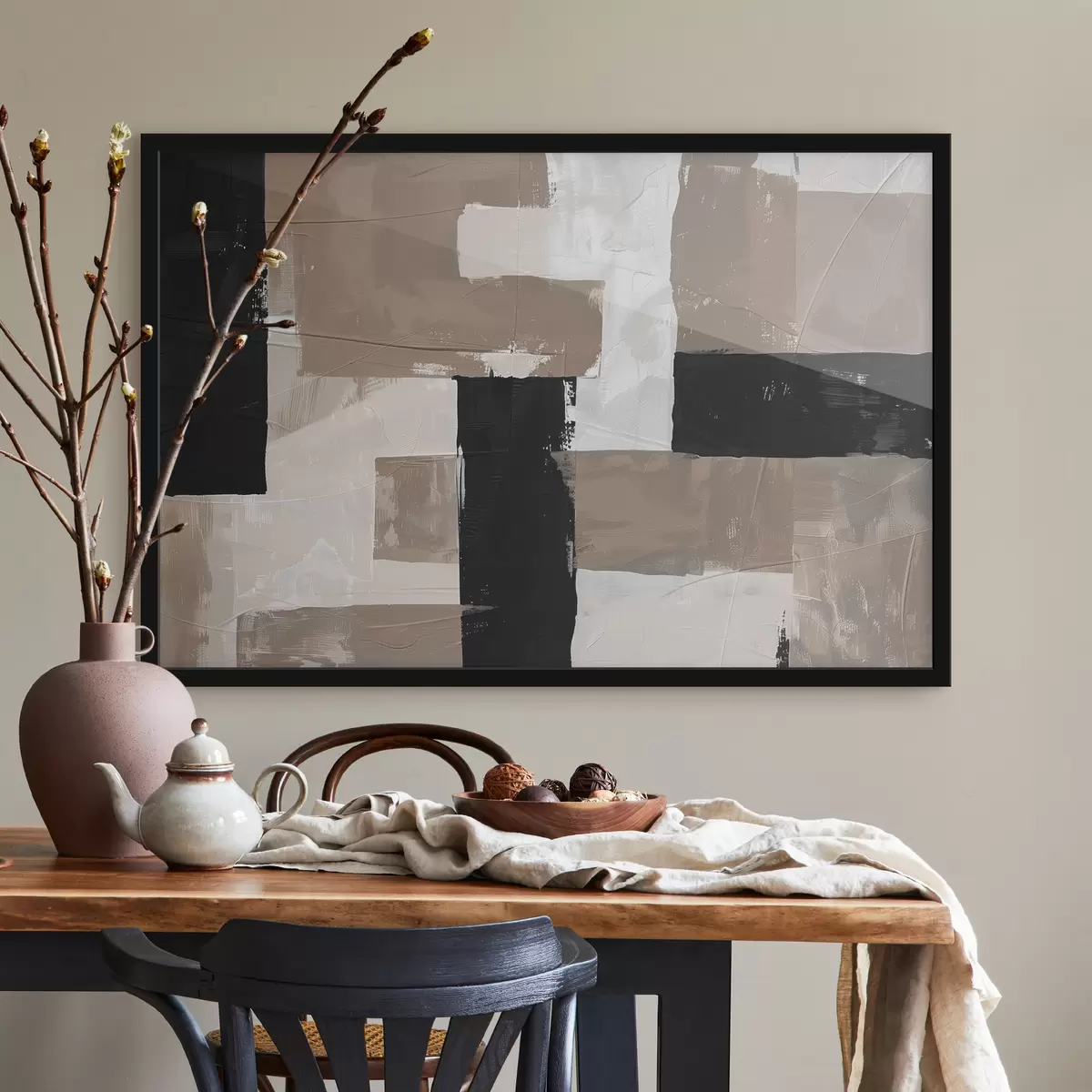 Poster Astrazione con imitazione della trama f39560