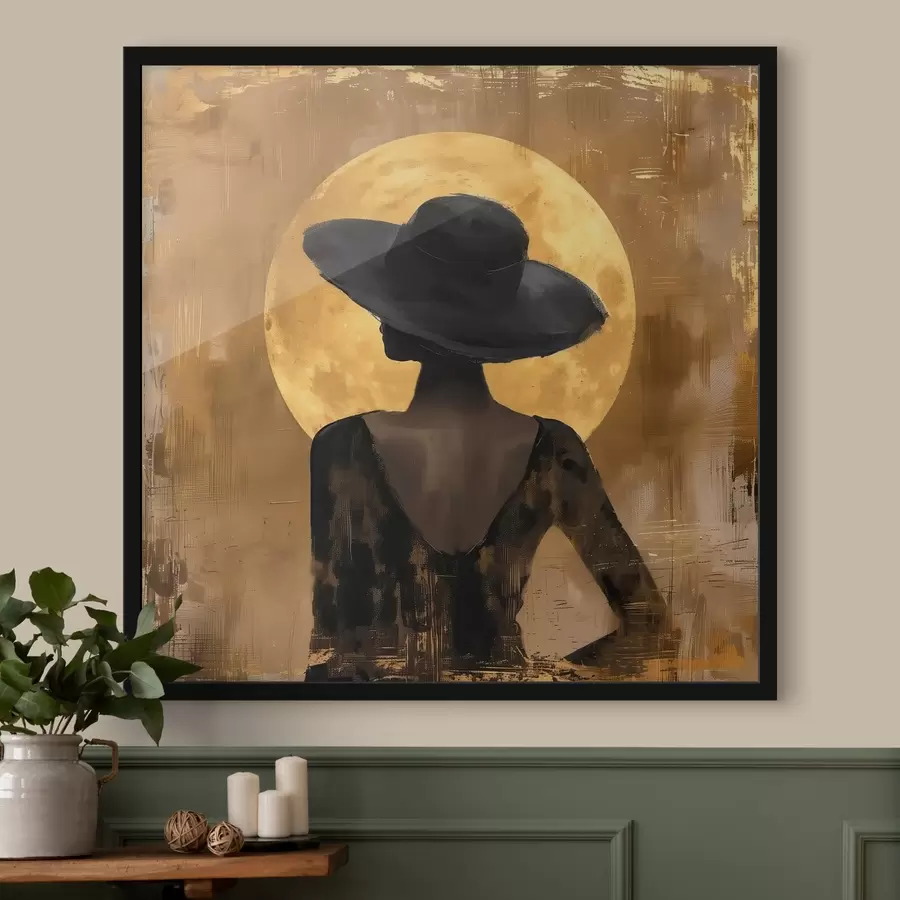 carta da parati La ragazza in nero nr. f39686