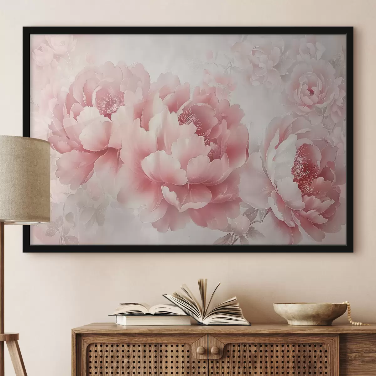 Poster Peonie rosa f39690