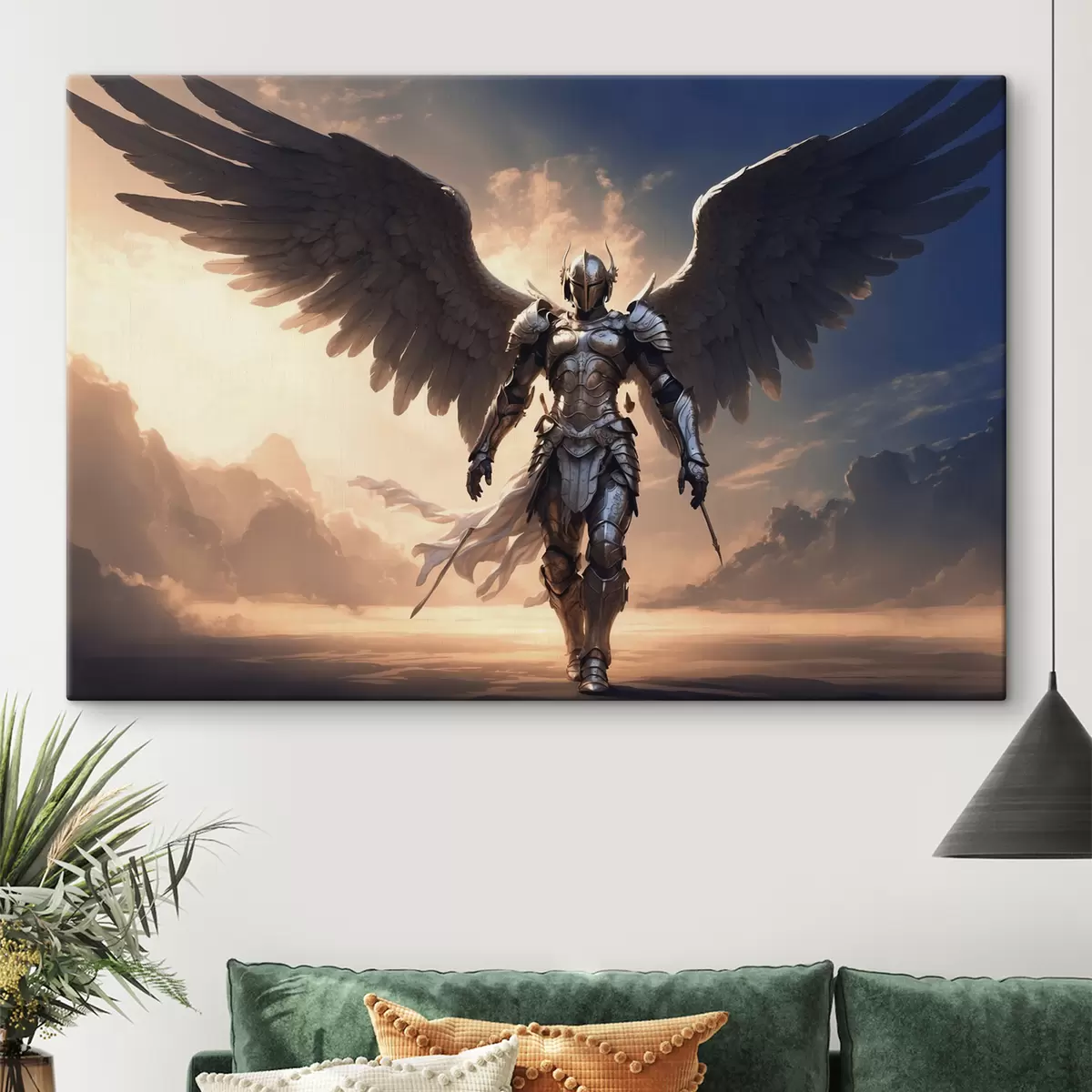 carta da parati Angelo in armatura nr. s39595