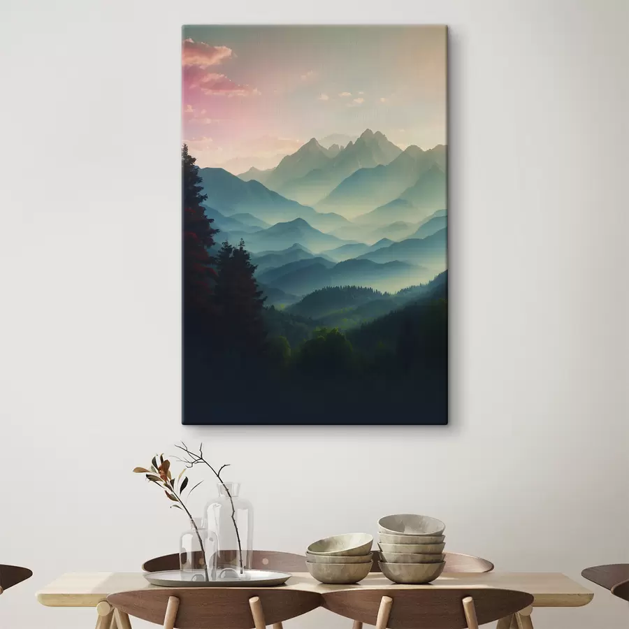 carta da parati Vista sulle montagne all'alba nr. s39607