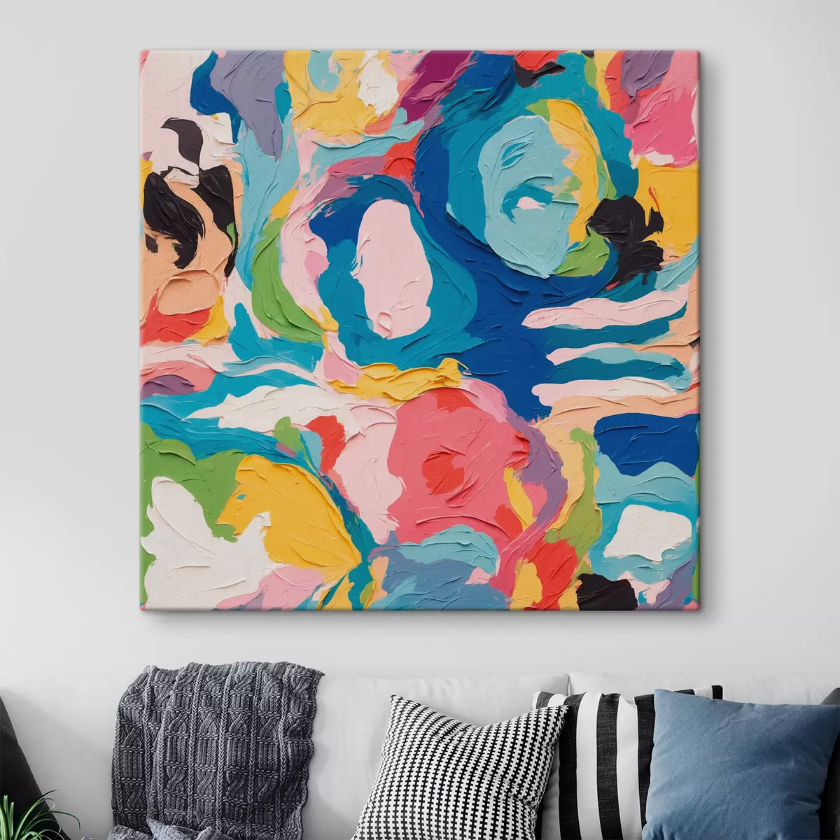 carta da parati Quadro astratto con vernici multicolori nr. s39612