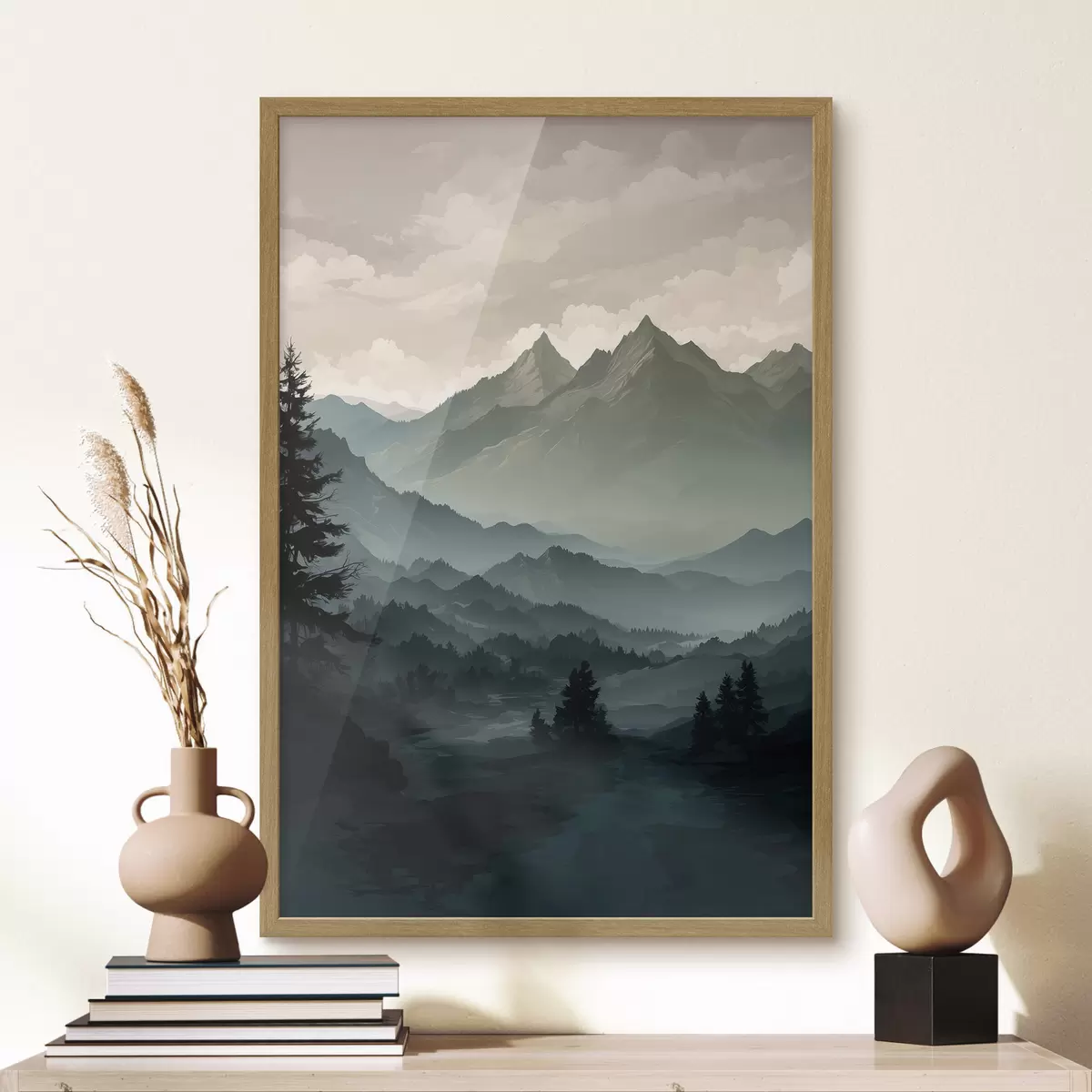 Poster Vista delle montagne f39587