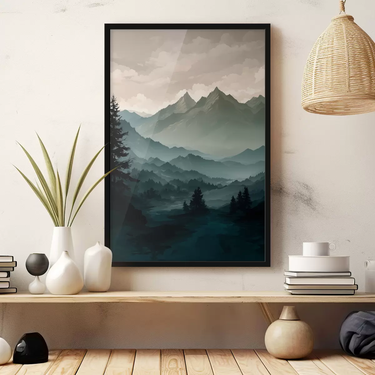 Poster Vista delle montagne f39587