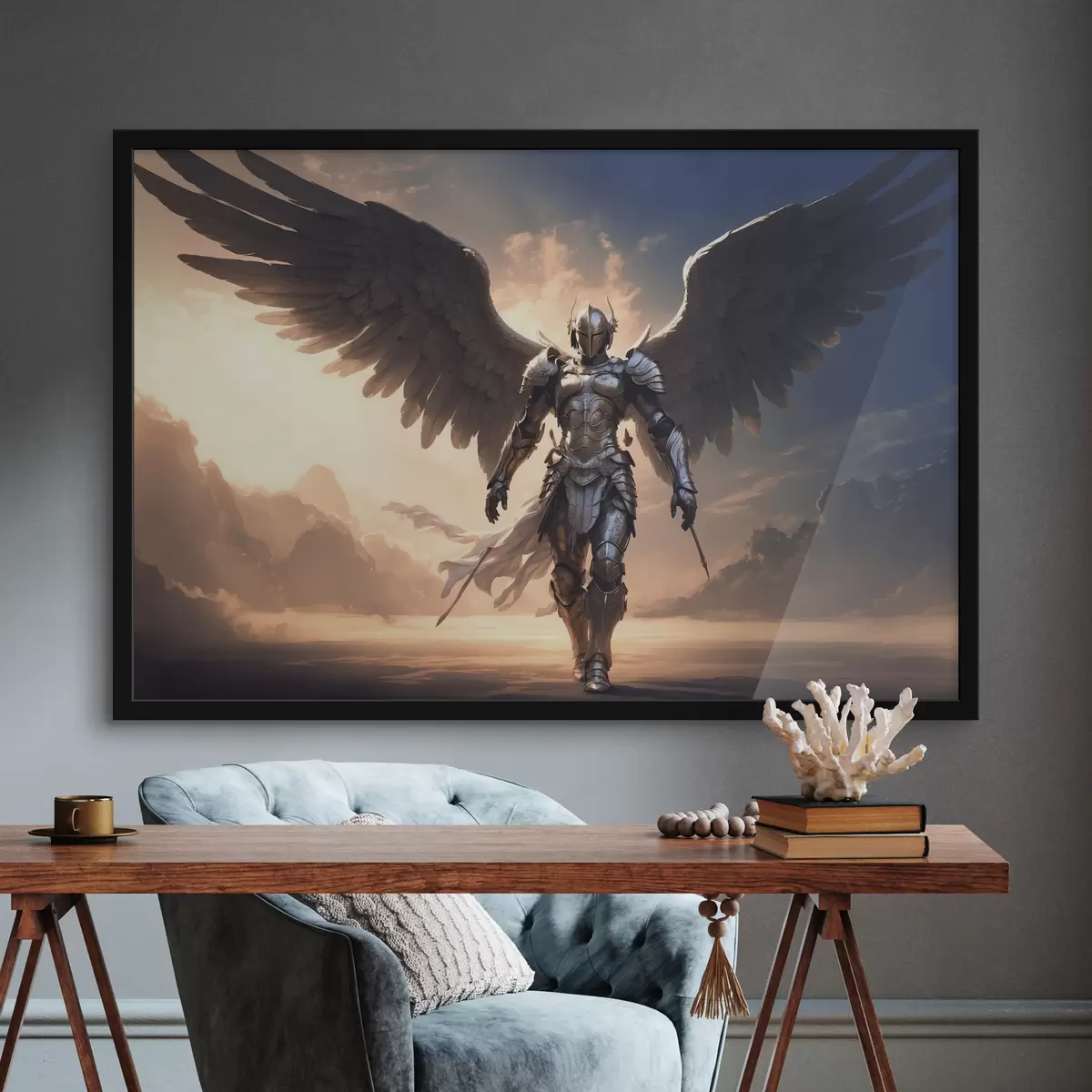 Poster Angelo in armatura f39595