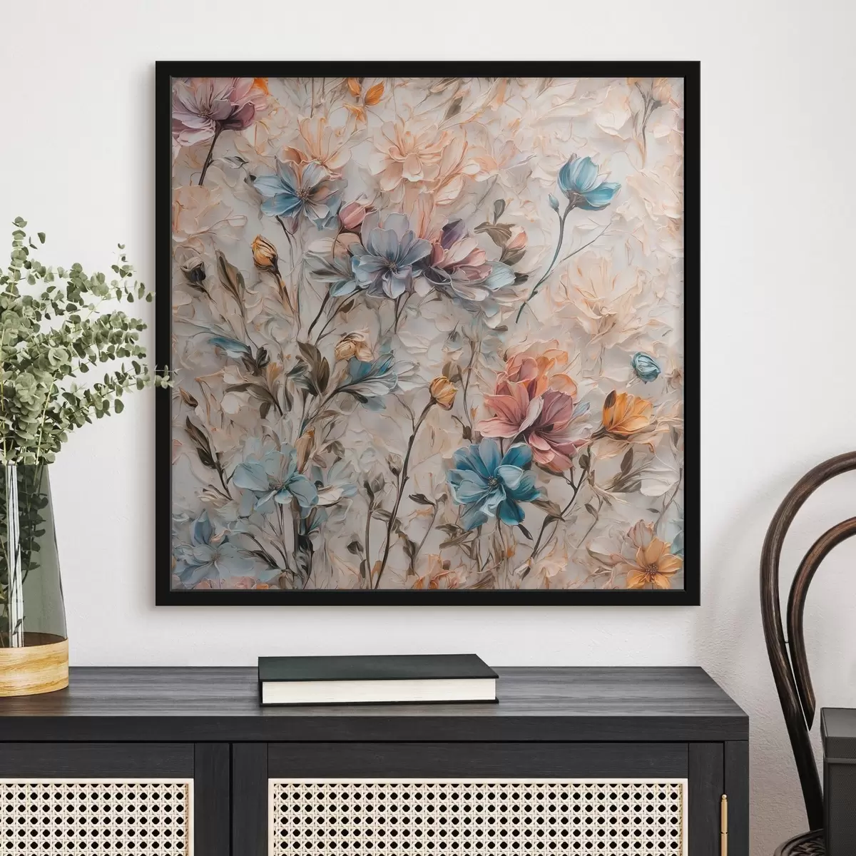 Poster Fiori e foglie astratti f39605