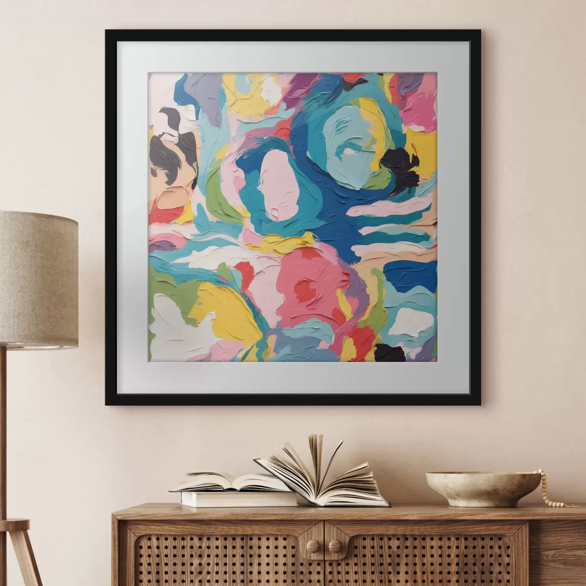 Poster La gioia prende colore f39612