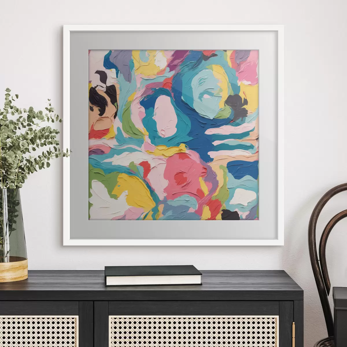 Poster La gioia prende colore f39612