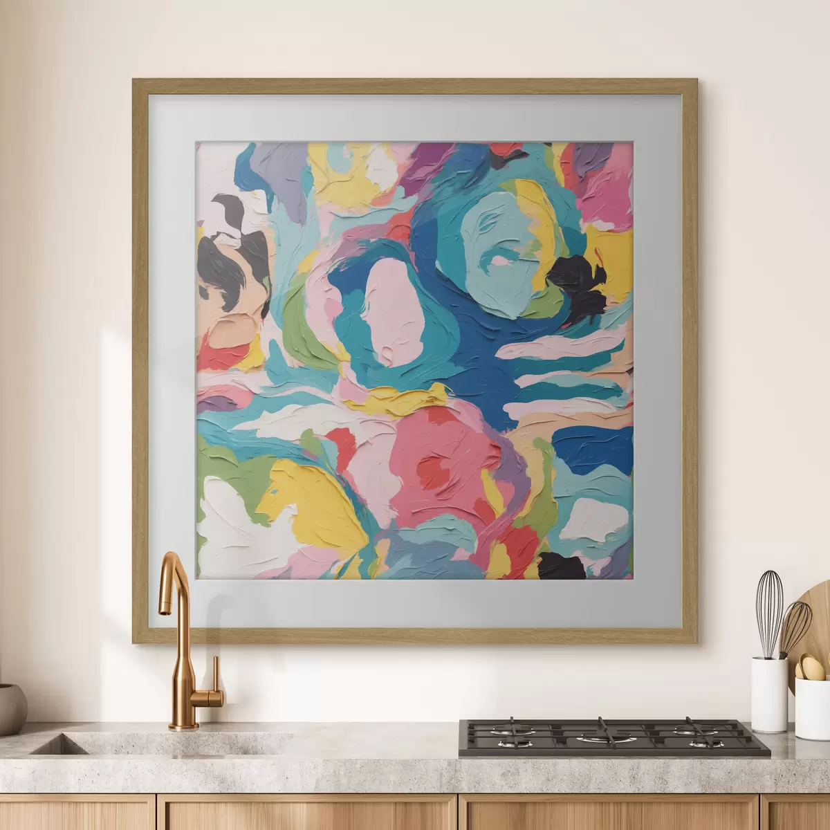 Poster La gioia prende colore f39612