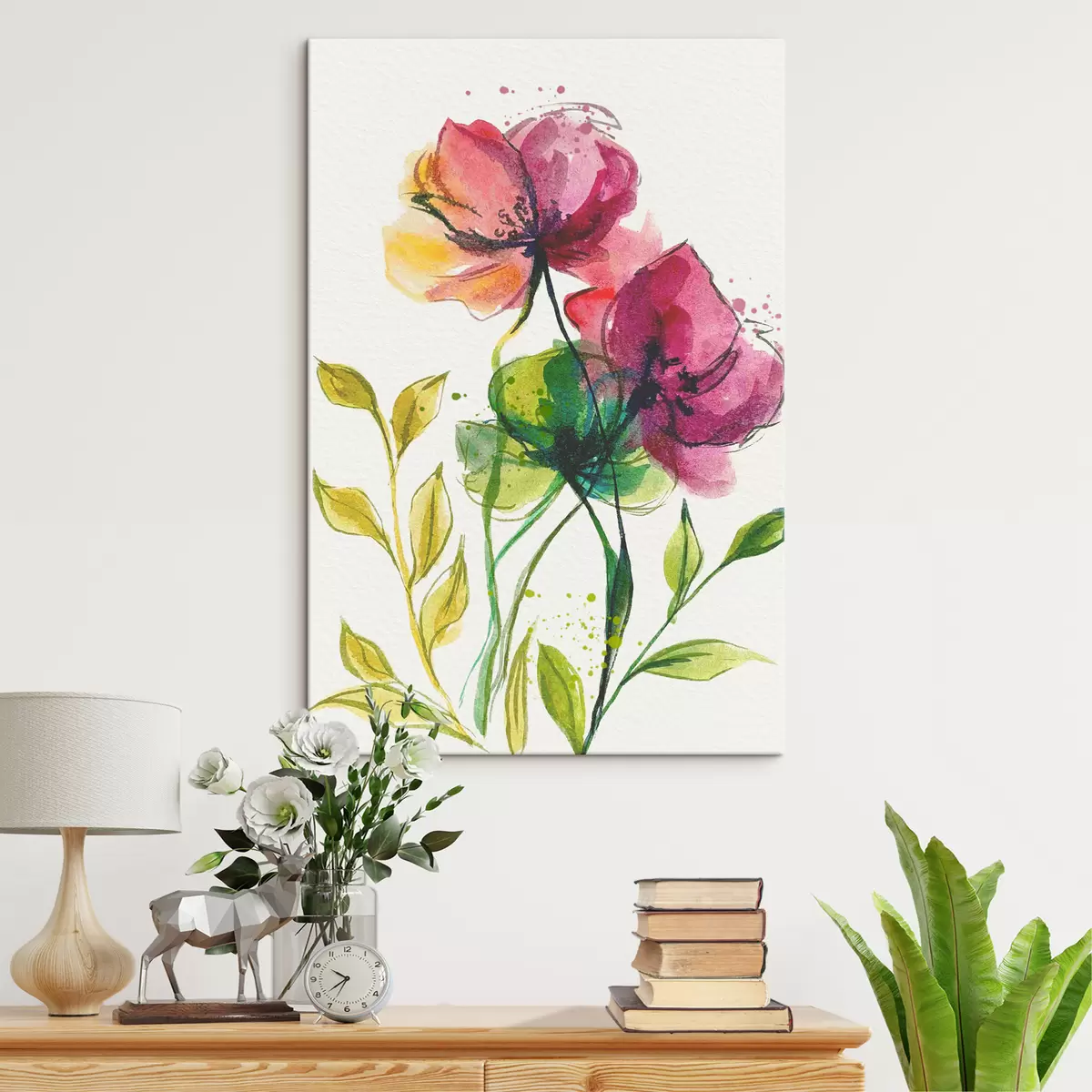 carta da parati Bellissimi fiori ad acquerello nr. s39768