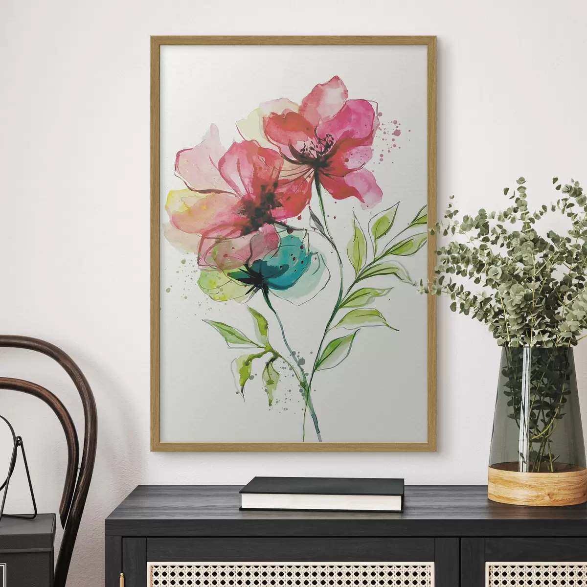 Poster Delicati fiori ad acquerello f39767