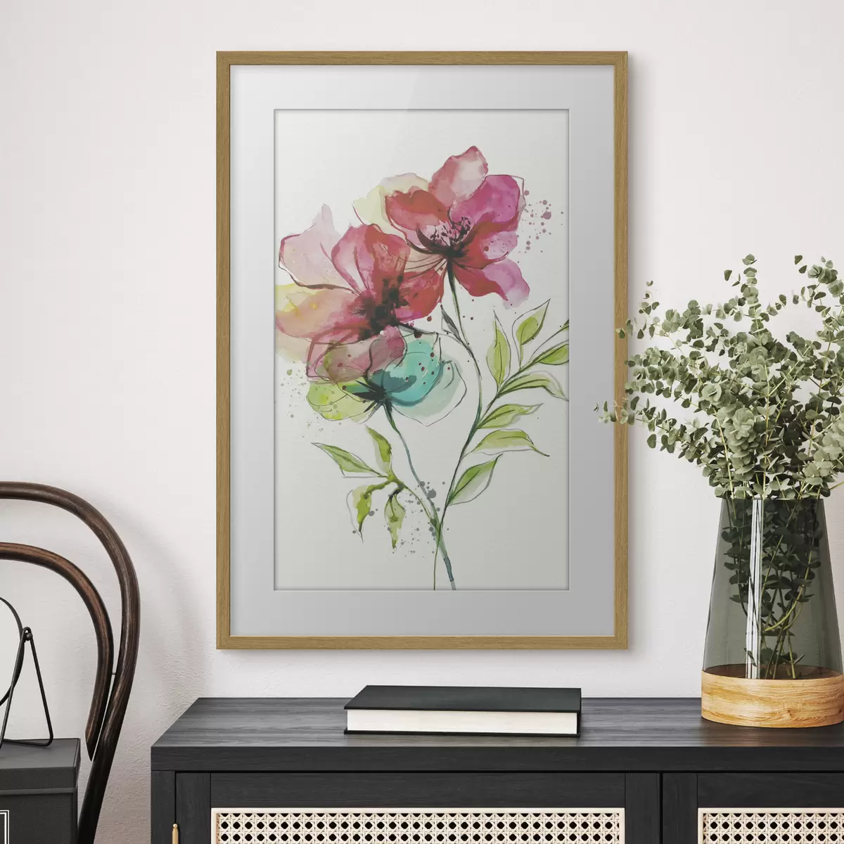 Poster Delicati fiori ad acquerello f39767