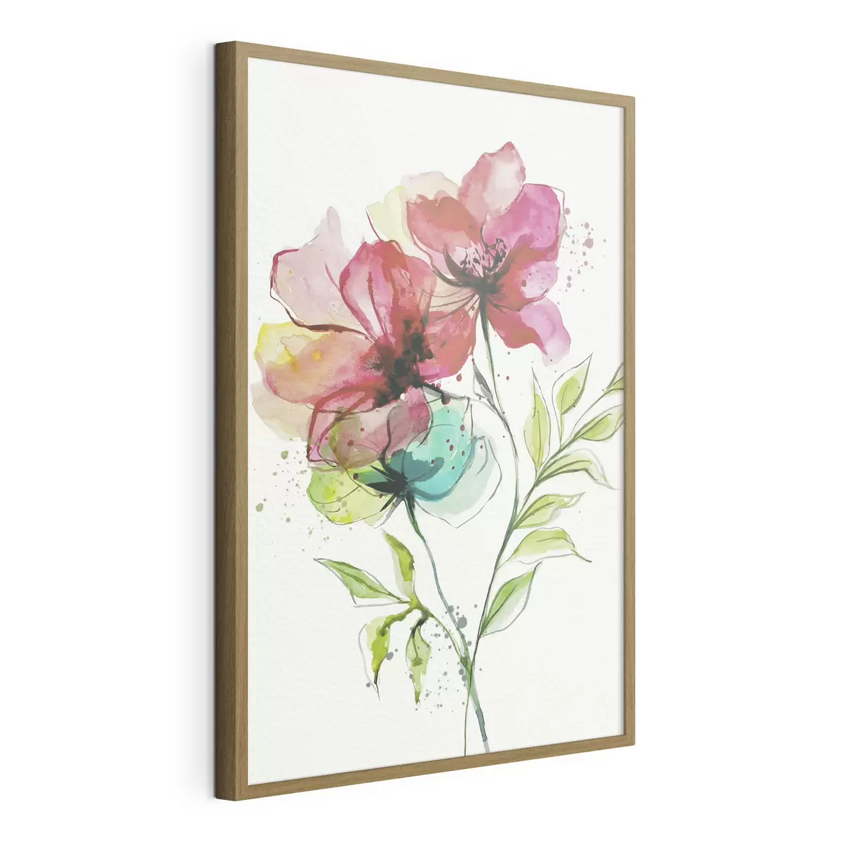 Poster Delicati fiori ad acquerello f39767