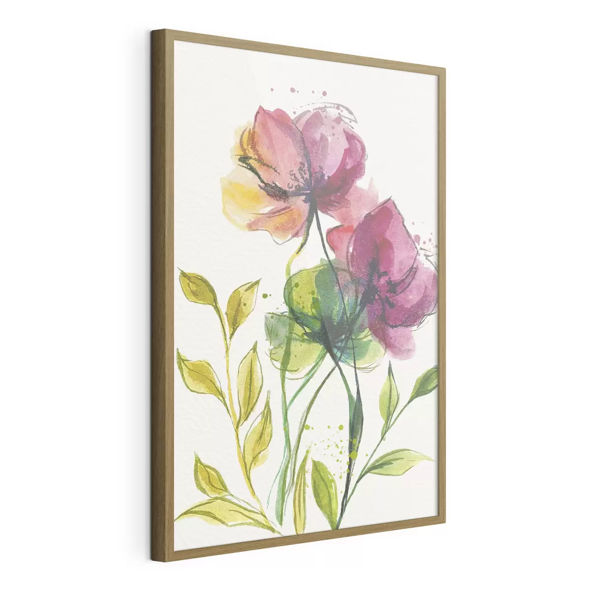 Poster Bellissimi fiori ad acquerello f39768