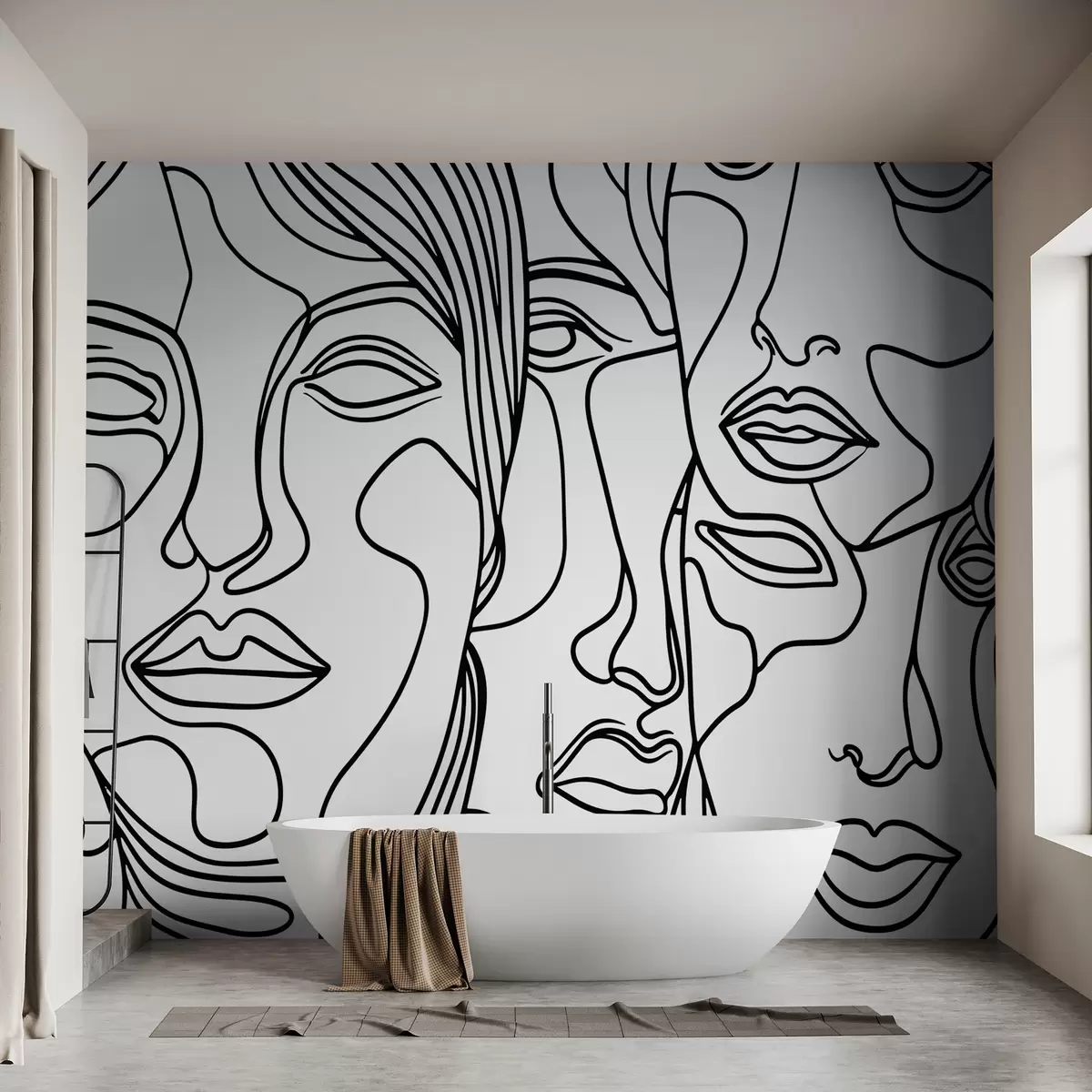 carta da parati Facce astratte nr. w08060