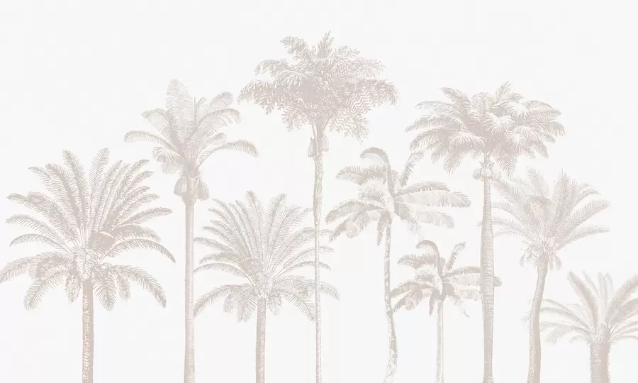 Carta da parati nature Oasi di palme tropicali minima 