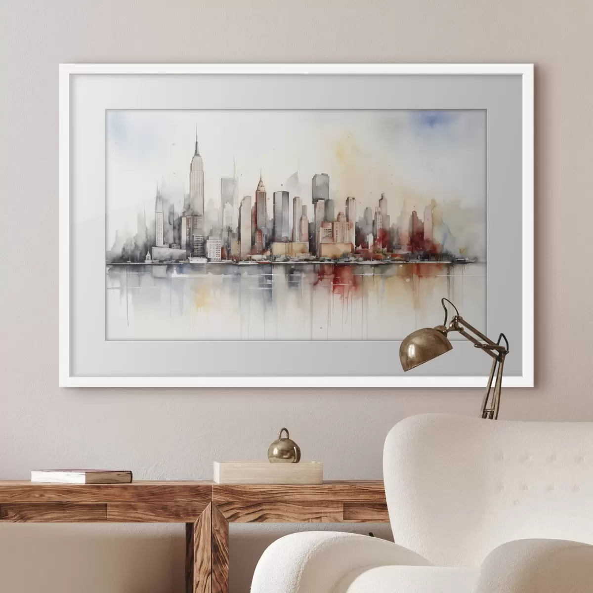 Poster New York in lontananza f39828
