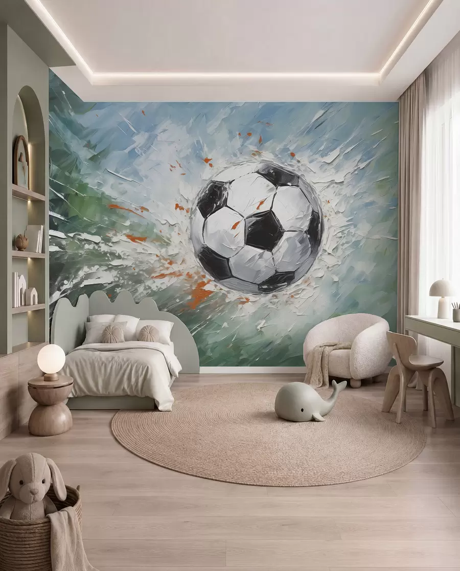 carta da parati Pallone a pennellate nr. w08117