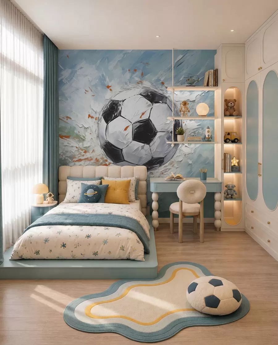 carta da parati Pallone a pennellate nr. w08117