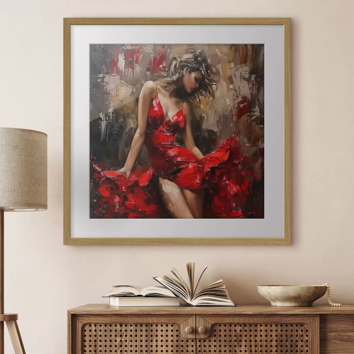 Poster Sicurezza in rosso f39874