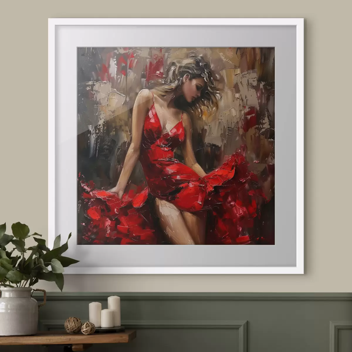 Poster Sicurezza in rosso f39874