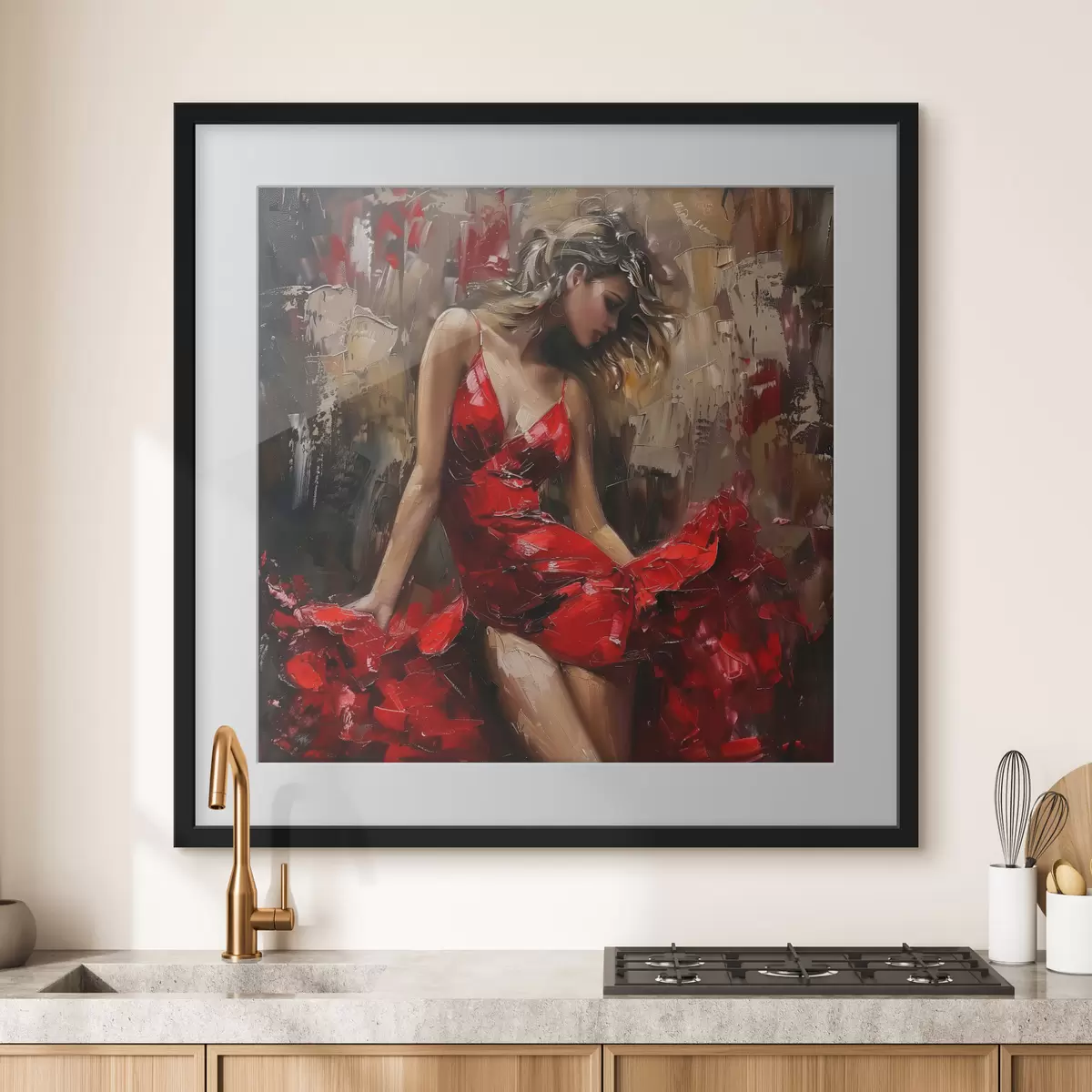 Poster Sicurezza in rosso f39874