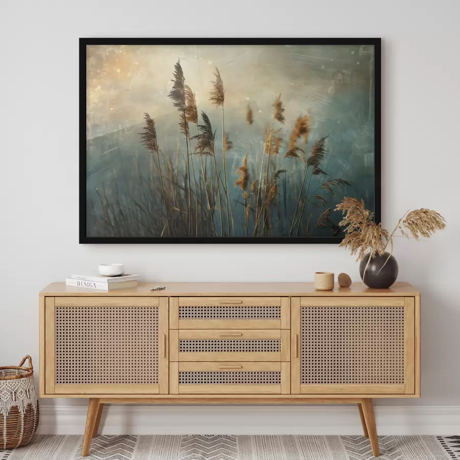 carta da parati Canne,colore blu,antico nr. f39946