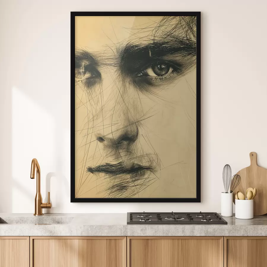 carta da parati Astrazione, occhi, uomo, viso nr. f39968