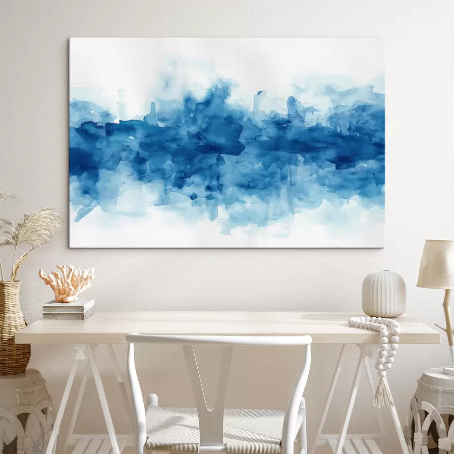 carta da parati Acquerello, macchie, blu nr. s39954