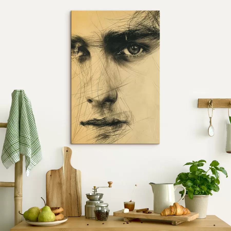 carta da parati Astrazione, occhi, uomo, viso nr. s39968