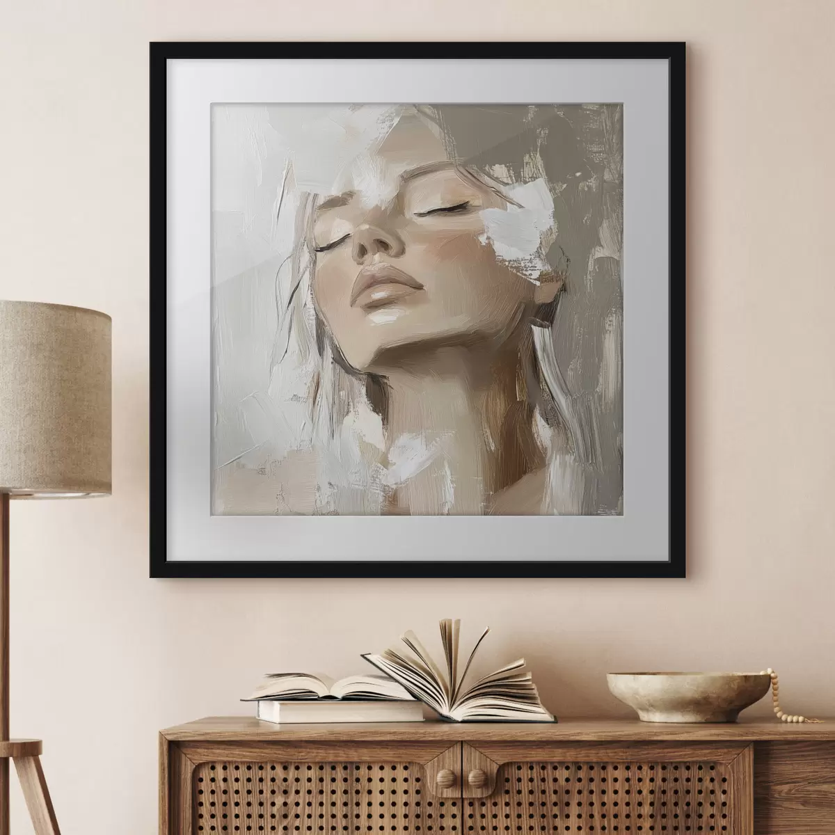 Poster Ragazza, olio f39910