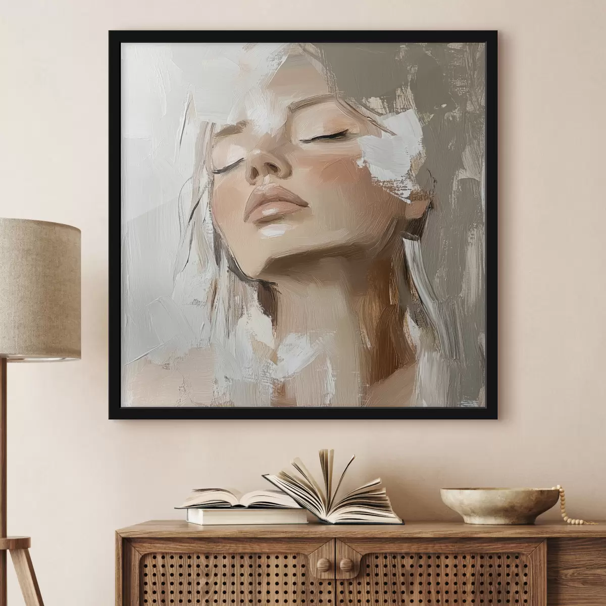 Poster Ragazza, olio f39910