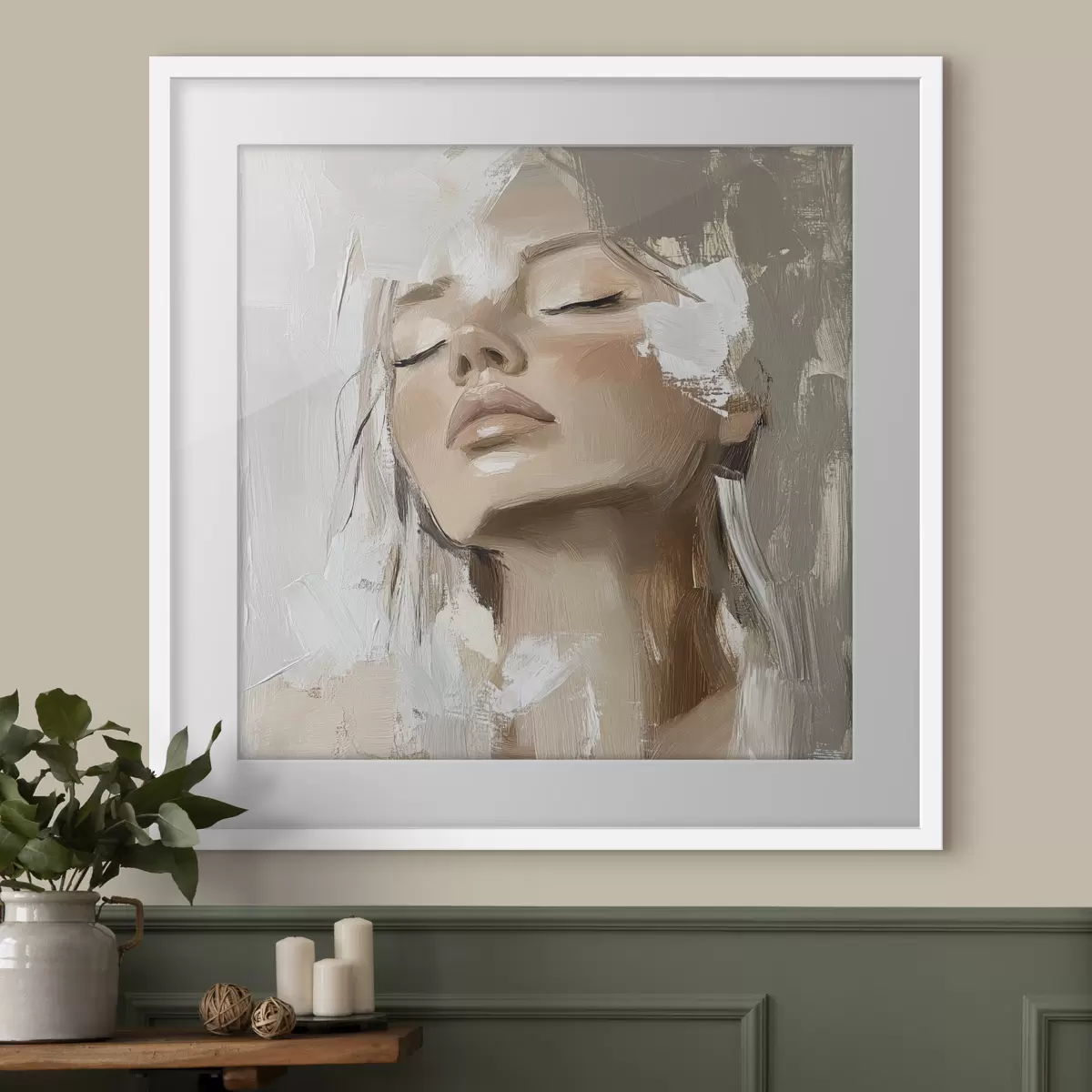 Poster Ragazza, olio f39910