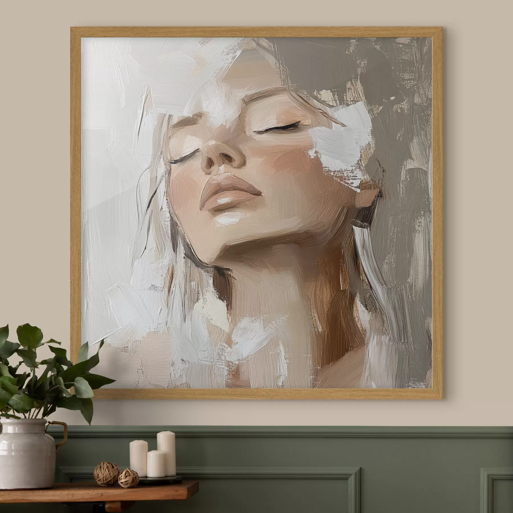 carta da parati Ragazza, olio nr. f39910