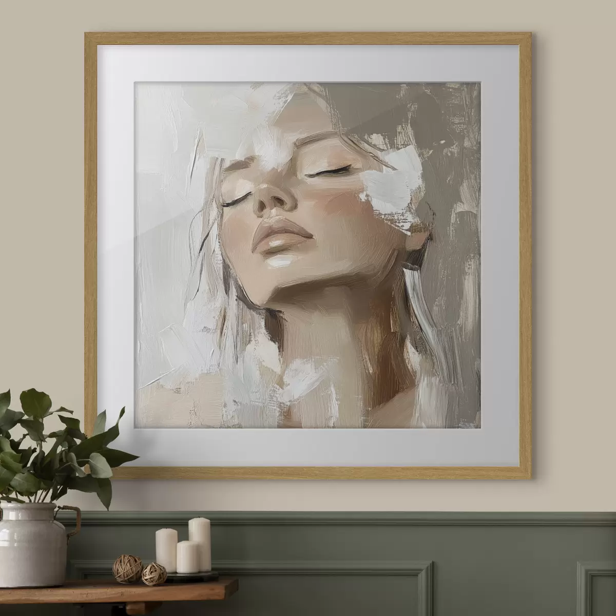 Poster Ragazza, olio f39910