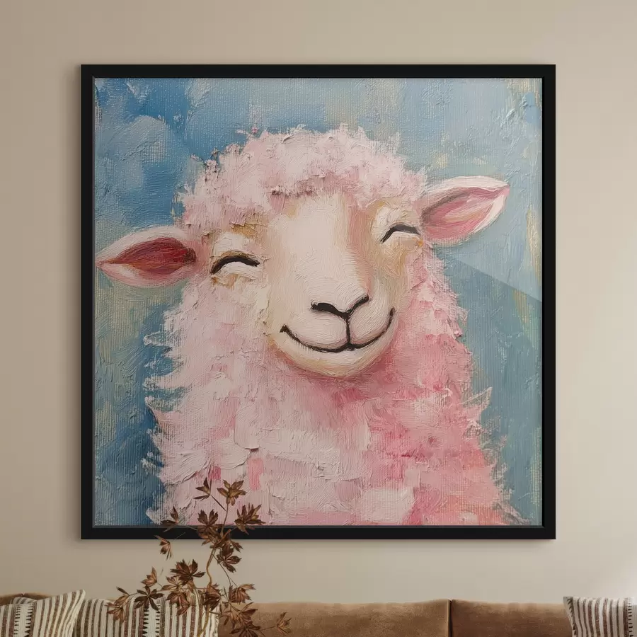 carta da parati Ariete allegro con lana rosa nr. f39911